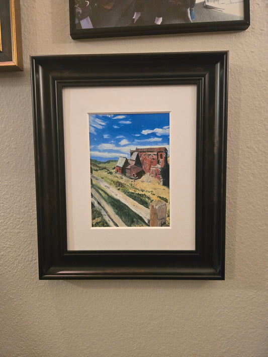 "The Vindicator" old mining building in Victor Colorado.