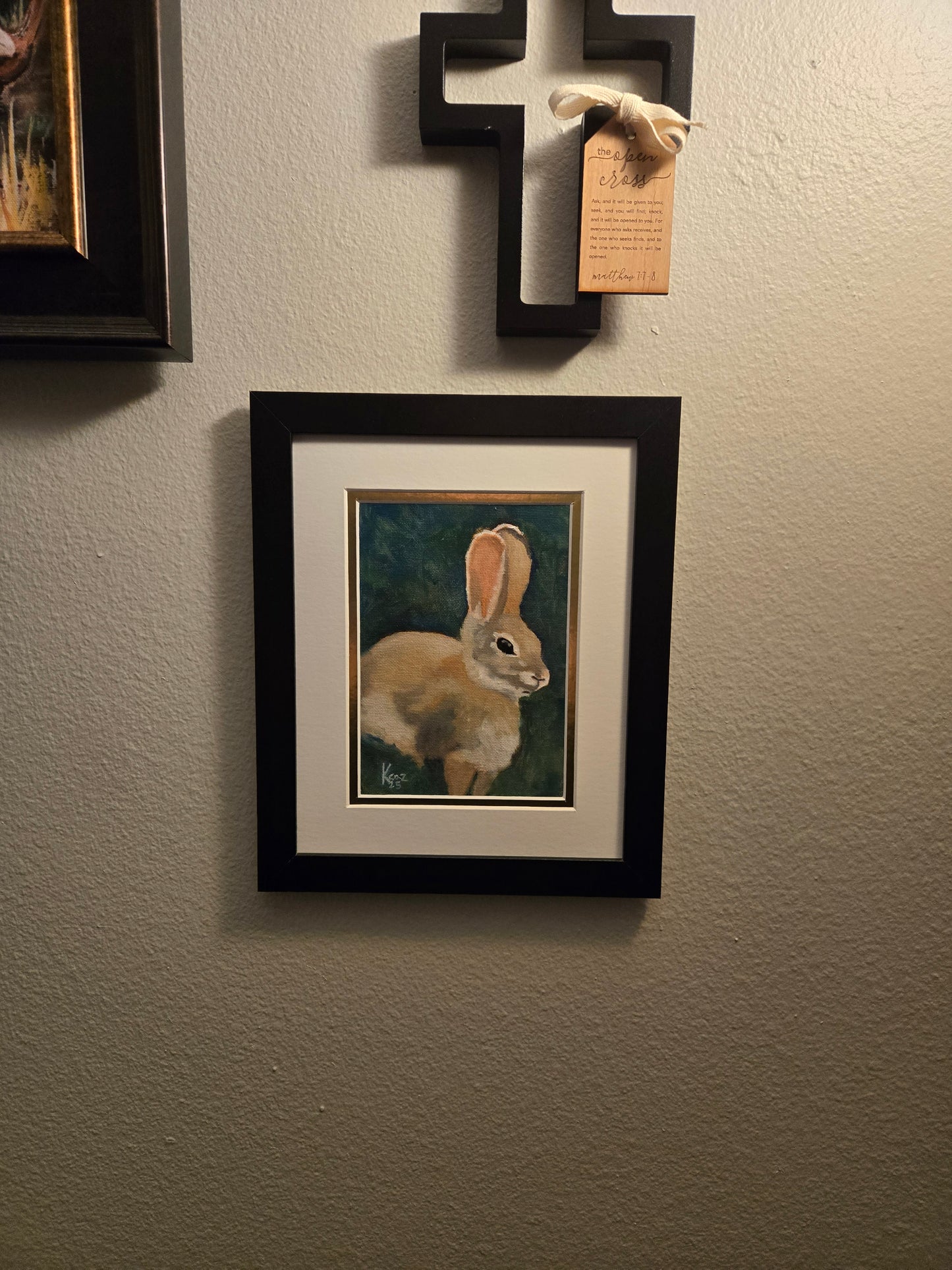 Rabbit in the grass.